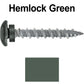 10 x 1-1/2” LOW PROFILE Star Head Roofing Screws - HI-LO Thread - Metal To Wood - T25 Torx Drive Head - EPDM washer