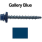 10 x 2" - Mini Driller Sheet Metal Roofing Screw - Hex Washer Head -  Self starting metal to wood siding screws. EPDM washer. Colored head.