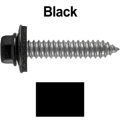 17 x 1-1/2 Metal Roofing Screws - Metal Panel to Metal Purlins and Recovery Screws - Hex Washer Head - EPDM washer.
