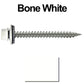 #9 x 2" Stainless Steel Metal Roofing Screws - Hex Washer Head - Self-Piercing (SP) tip metal to wood. EPDM washer. Colored head.
