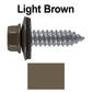 17 x 1"  Metal Roofing Screws - Metal Panel to Metal Purlins and Recovery Screws - Hex Washer Head - EPDM washer.