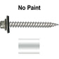 12 x 2"  Stainless Steel Metal Roofing Screw - Hex ReGrip Washer Head - Self starting/self tapping - EPDM washer. Colored head.
