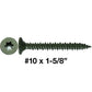 #10 Cement Board Torx/Star Head Screws SHARP POINT for Fastening Cement Backer Board/Cement Board/Tile Board - Torx/Star - T-25 Torx Head