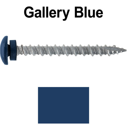 10 x 2" LOW PROFILE Star Head Roofing Screws - HI-LO Thread - Metal To Wood - T25 Torx Drive Head - EPDM washer.