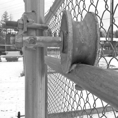 Chain Link Fence Rolling Gate Track Wheel - Steel and Nylon Options