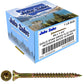 #8 Gold Star/Torx Drive Zinc Coated T-20 Flat Head Wood Screws