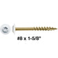 Bronze Star Exterior WHITE Coated Round Head - Cabinet Wood Screw with Torx/Star Drive Head. Multipurpose Exterior/Interior Coated Torx/Star Drive Wood Screws