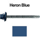 #12 X 3" Metal to Metal Type #3 Roofing Screws - Hex Washer Head - Self starting/self tapping - 5/8" EPDM washer. Colored head.