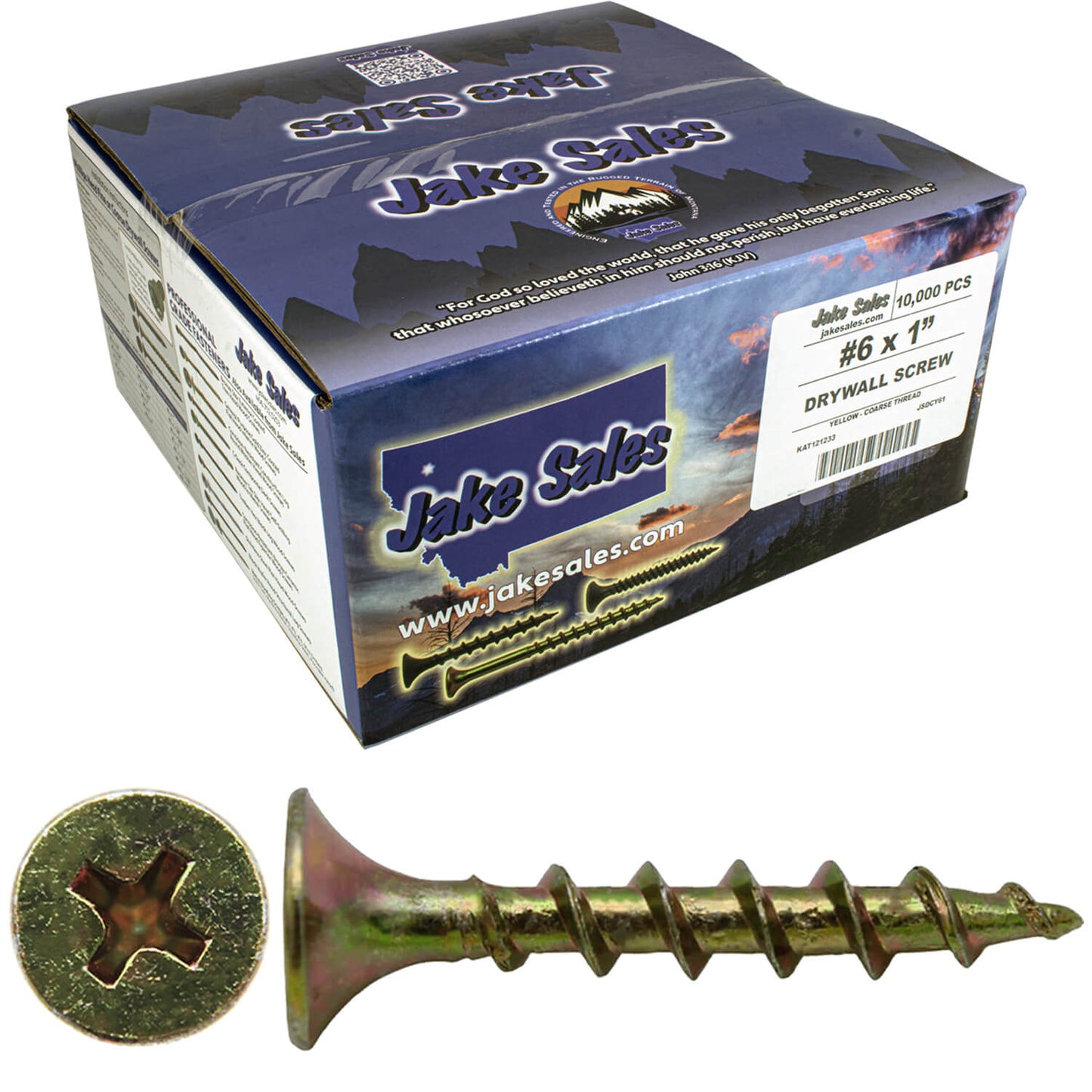 Yellow Zinc Coarse Thread Drywall, Gypsum board, Sheetrock, Plasterboard Screws. Use for all purpose wood screws