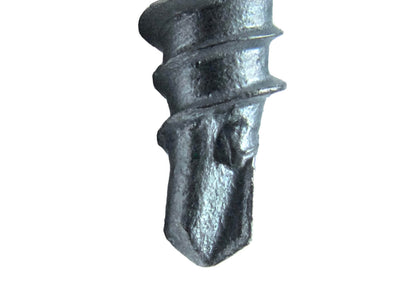 #10 x 1-1/2" Mini Driller Sheet Metal Roofing Screw - Hex Washer Head -  Self starting metal to wood siding screws. EPDM washer. Colored head.