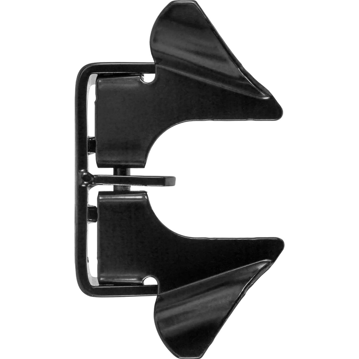 Black Butterfly Latch in Two Styles. Gate Frame (1-3/8" x 2-3/8") and 1-3/8" Wall Mount