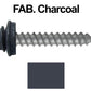 #12 x 1-1/2"  RE-GRIP METAL ROOFING SCREWS - Hex Washer Head - Self starting/self tapping - EPDM washer. Colored head.