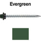 10 x 2-1/2” - STAINLESS HEX / ZINC Sheet Metal Roof Screw. Self starting metal to wood siding screws. EPDM washer. Colored head.