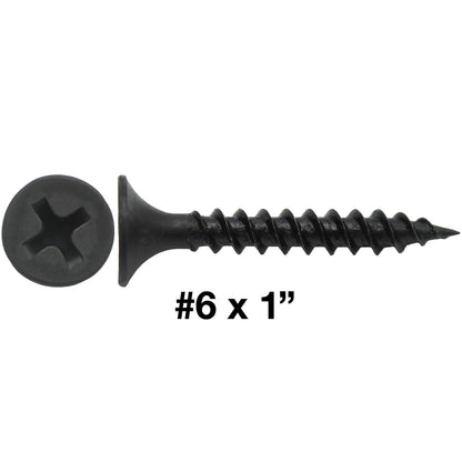 Gray Phosphate Fine Thread Drywall Screws-  Gypsum board, Sheetrock, Plasterboard Screws. Use for all purpose wood screws.