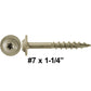 #7 Interior / Exterior Coated Round Head - Wood Screw with Torx/Star Drive Head.