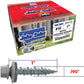 #10 x 1" Metal ROOFING SCREWS - Hex Washer Head - Self starting/self tapping - EPDM washer. Colored head.