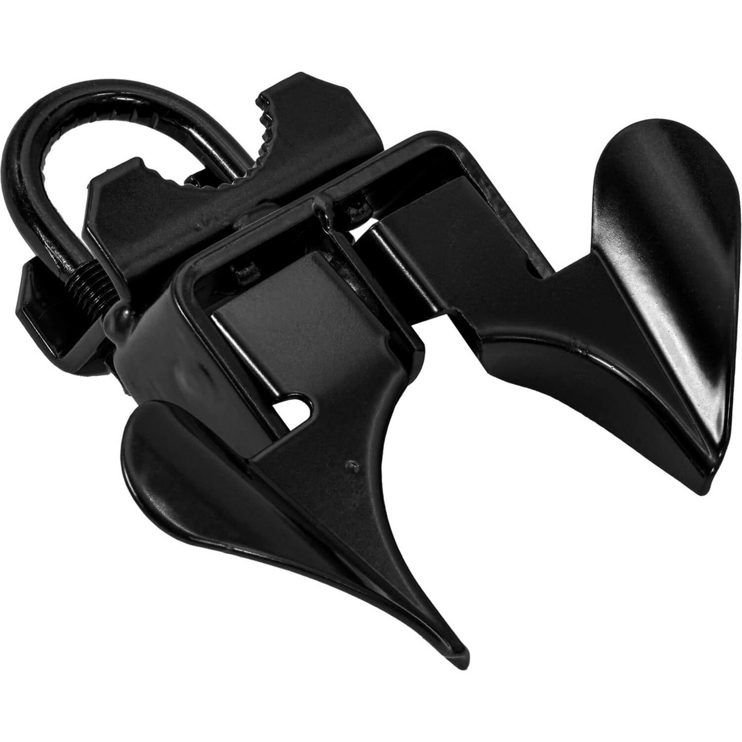 Black Butterfly Latch in Two Styles. Gate Frame (1-3/8" x 2-3/8") and 1-3/8" Wall Mount