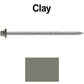 #10 x 4" Metal ROOFING SCREWS - Hex Washer Head - Self starting/self tapping - EPDM washer. Colored head.