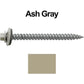 12 x 2-1/2" Metal ROOFING SCREWS - Hex Washer Head - Self starting/self tapping - EPDM washer. Colored head.