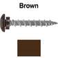 10 x 1-1/2” LOW PROFILE Star Head Roofing Screws - HI-LO Thread - Metal To Wood - T25 Torx Drive Head - EPDM washer
