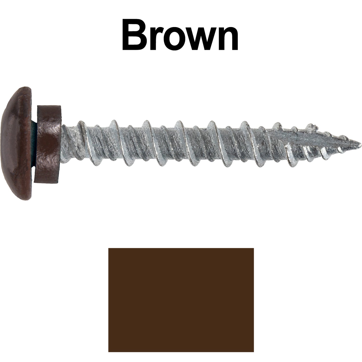 10 x 1-1/2” LOW PROFILE Star Head Roofing Screws - HI-LO Thread - Metal To Wood - T25 Torx Drive Head - EPDM washer