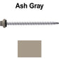 10 X 3" Zinc Aluminum Cap MINI-DRILLER Roofing Screws HI-LO THREAD Zinc Plated Carbon Steel Shank - EPDM Washer - Colored head