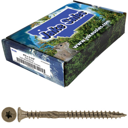 #10 Deck Screws - Exterior Corrosion-Resistant for Softwood Decking