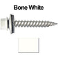 12 x 1-1/2" Stainless Steel Metal Roofing Screw - Hex Washer Head - Self starting/self tapping - EPDM washer. Colored head.