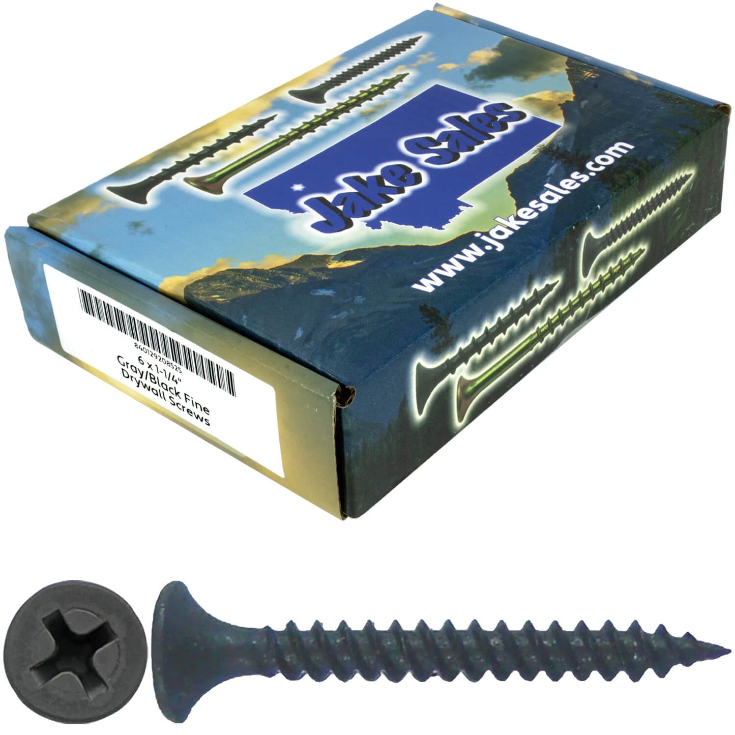 Gray Phosphate Fine Thread Drywall Screws-  Gypsum board, Sheetrock, Plasterboard Screws. Use for all purpose wood screws.