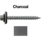 #12 x 2" RE-GRIP METAL ROOFING SCREWS - Hex Washer Head - Self starting/self tapping - EPDM washer. Colored head.