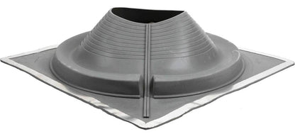 GRAY DEKTITE SQUARE BASE COMBO PIPE FLASHING BOOT:  EPDM Square Base Flexible Pipe Flashing Dektite