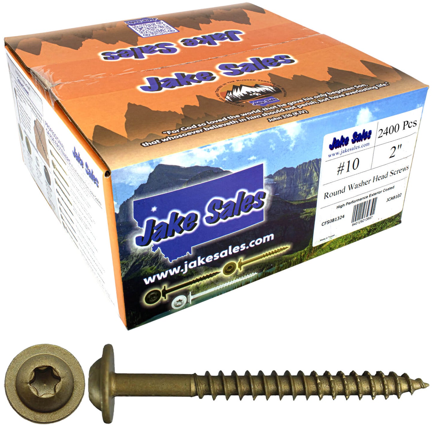 #10 Round Washer (Modified Truss) Head Screw Torx/Star Drive Head Wood Screw, Multipurpose Wood Screws for Construction, Cabinets and Furniture.