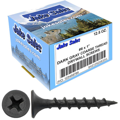 Gray Phosphate Coarse Thread Drywall Screws - Drywall, Gypsum board, Sheet rock, Plasterboard Screws. Use for all purpose wood screws.