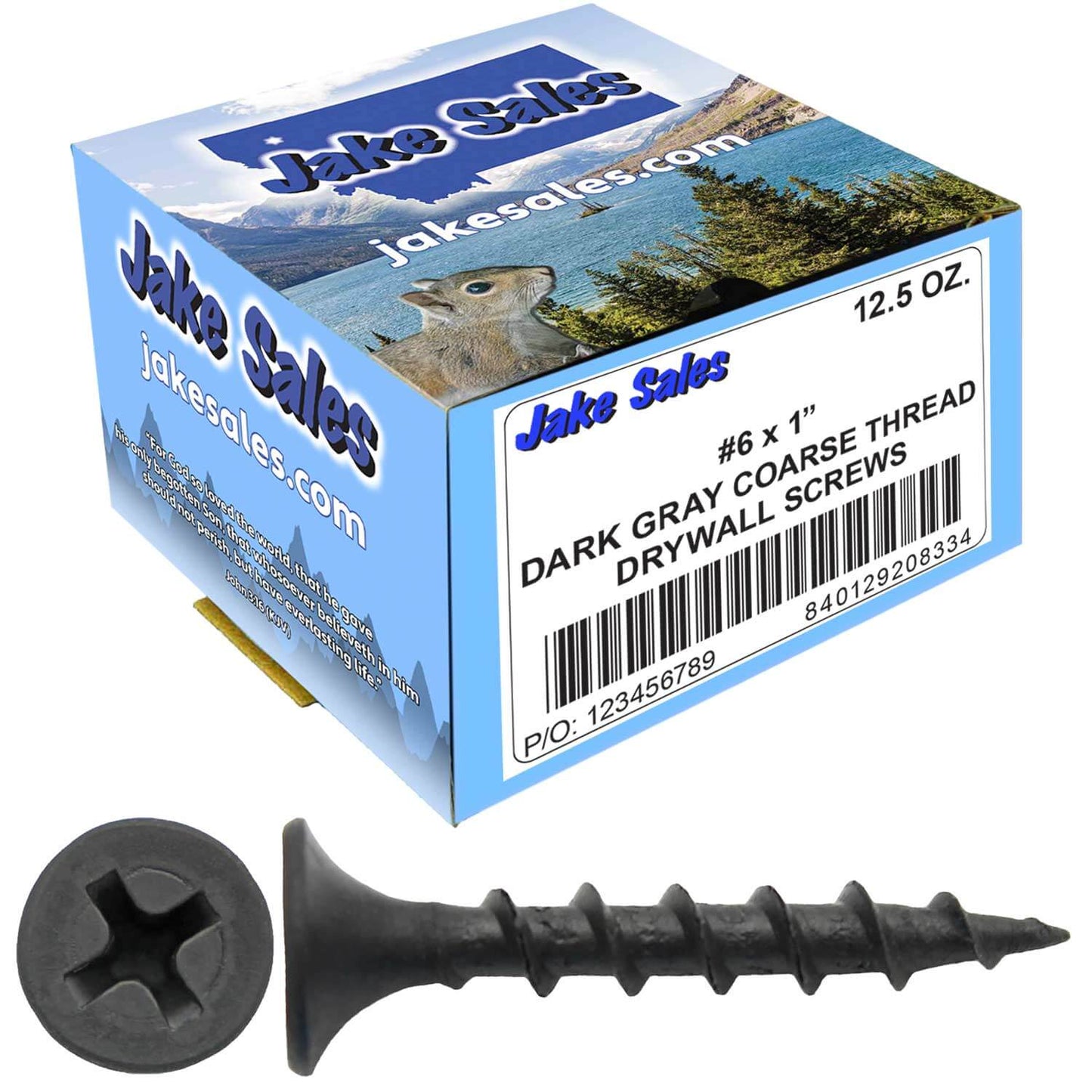 Gray Phosphate Coarse Thread Drywall Screws - Drywall, Gypsum board, Sheet rock, Plasterboard Screws. Use for all purpose wood screws.