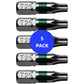 T25 (T-25) Torx/Star Driver Bit - Color Coded  Torx/Star Drive Quick Change Shank Bit for Screws and Fasteners Requiring T25 (T-25) Size Bits