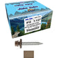 12 x 1-1/2" Stainless Steel Metal Roofing Screw - Hex Washer Head - Self starting/self tapping - EPDM washer. Colored head.