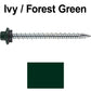 10 x 2-1/2” - STAINLESS HEX / ZINC Sheet Metal Roof Screw. Self starting metal to wood siding screws. EPDM washer. Colored head.
