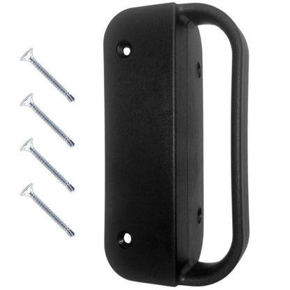 Universal NYLON GATE HANDLE -BLACK: Pull works with Wood, Metal, or Vinyl gates