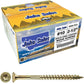 #10 Yellow Zinc Coated General Purpose Wood Screws. Torx/Star Drive Head - Multipurpose Torx/Star Drive Wood Screws