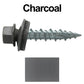 #10 x 1" Metal ROOFING SCREWS - Hex Washer Head - Self starting/self tapping - EPDM washer. Colored head.