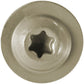 #7 Interior / Exterior Coated Round Head - Wood Screw with Torx/Star Drive Head.