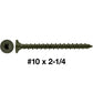 #10 Cement Board Torx/Star Head Screws SHARP POINT for Fastening Cement Backer Board/Cement Board/Tile Board - Torx/Star - T-25 Torx Head