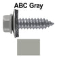 17 x 1"  Metal Roofing Screws - Metal Panel to Metal Purlins and Recovery Screws - Hex Washer Head - EPDM washer.
