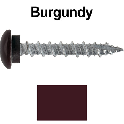 10 x 1-1/2” LOW PROFILE Star Head Roofing Screws - HI-LO Thread - Metal To Wood - T25 Torx Drive Head - EPDM washer