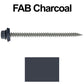#9 x 3" Stainless Steel Metal Roofing Screws - Hex Washer Head - Self starting/self tapping - EPDM washer. Colored head.