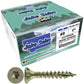 #8 x 3/4" - 2" Bronze Exterior Coated Wood Screw Torx/Star Drive Head - Multipurpose Exterior Coated Torx/Star Drive Wood Screws