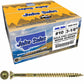 #10 Gold Star/Torx Drive Zinc Coated T-25 Flat Head Wood Screws