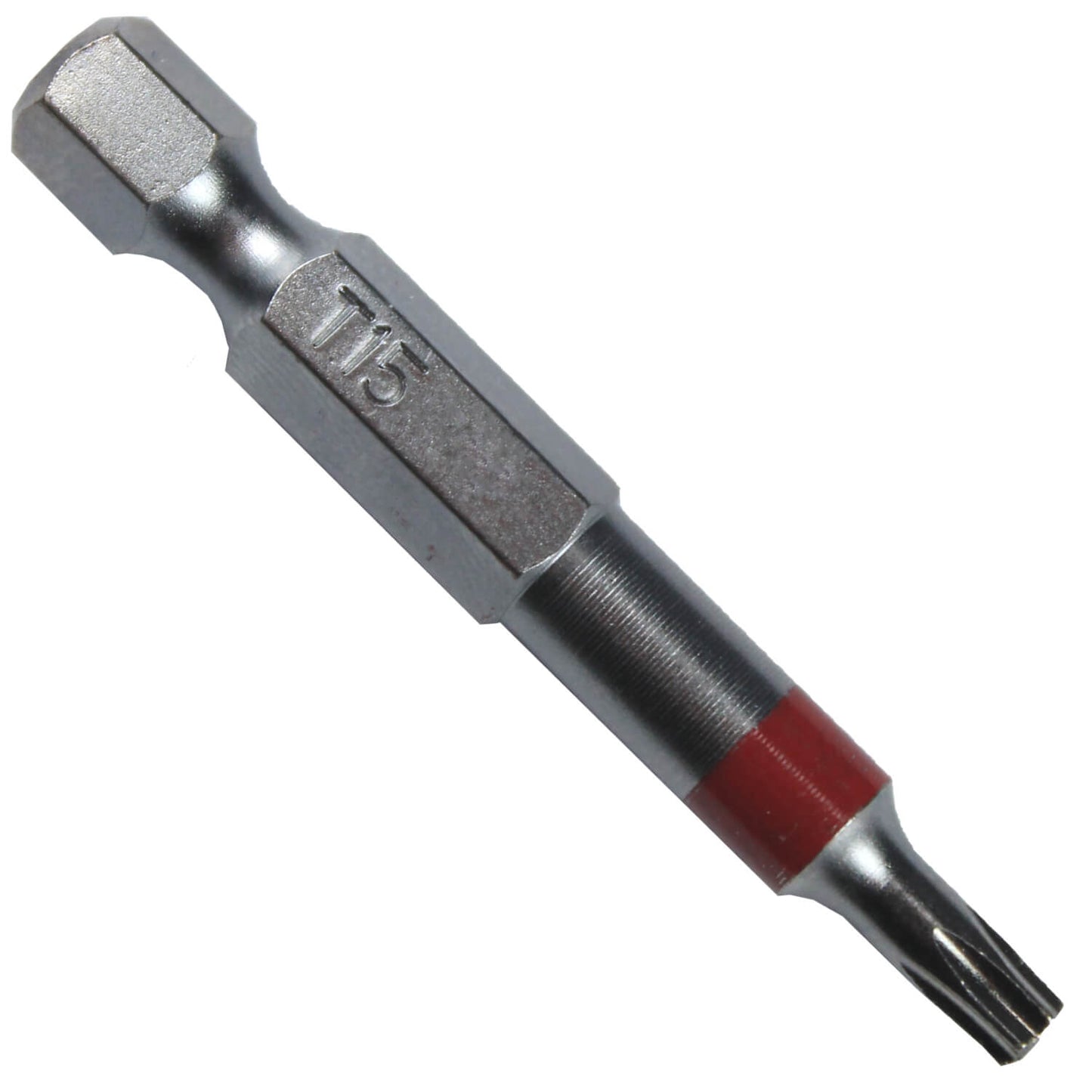 T15 (T-15) Torx/Star Driver Bit - Color Coded Torx/Star Drive Bit for Screws and Fasteners