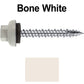 10 X 1-1/2" HI-LO Zinc Aluminum Cap Metal Roofing Screws - Hex Washer Head - Self starting/self tapping - EPDM washer. Colored head.