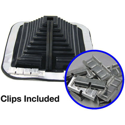 DCS103BC Black Square Pipe, Square Base Combo Pipe Flashing